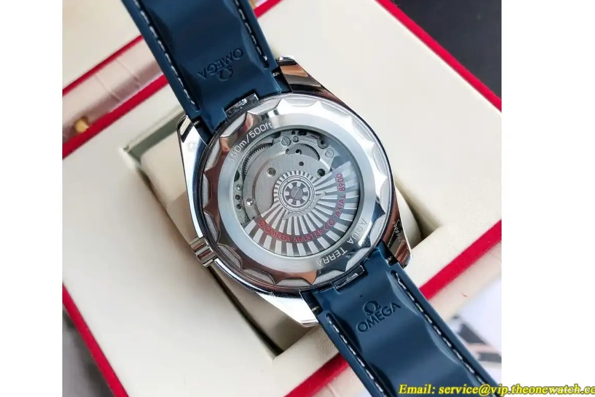 MY8215+Free Dial Bracelet SS Aqua Terra 41mm Blue GDF 150M 0510